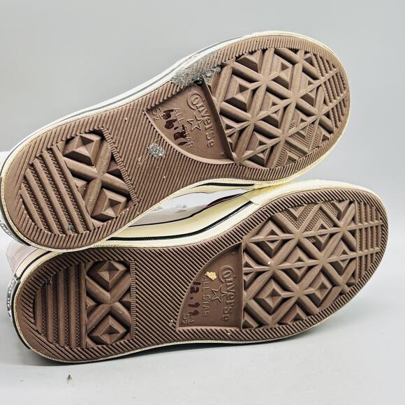 Converse Shoes Womens 7.5 White Red Chuck Taylor All Star 70 High Top Sneakers - Picture 9 of 11